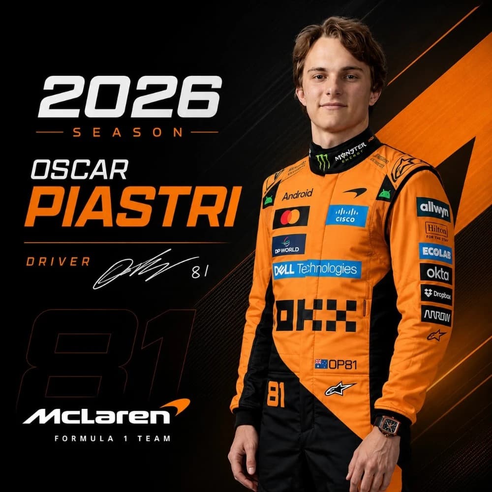 Oscar Piastri inspired racewear